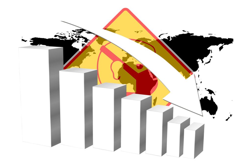 stock exchange financial crisis by Coronavirus